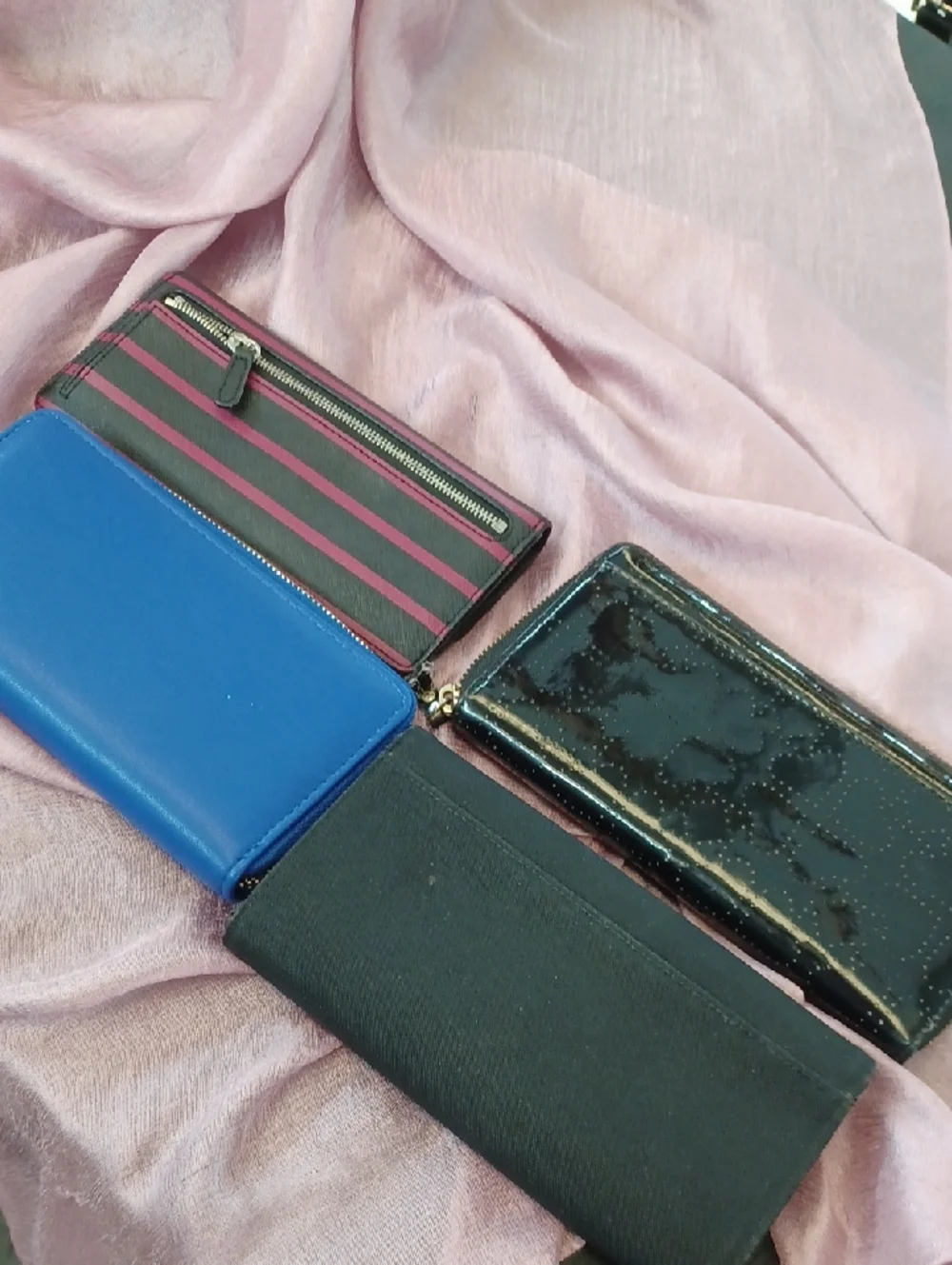 Wallet Lot 4 Pieces Kate Spade Ralph Lauren Michael Kors Badgley Mischka